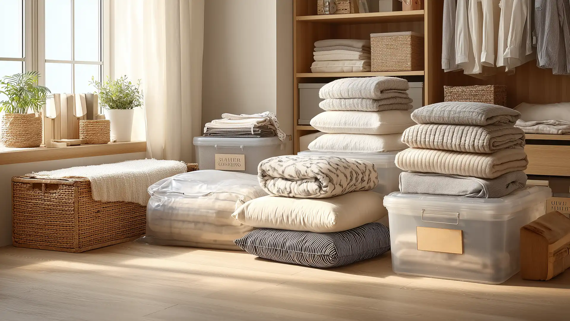 Storing your summer clothes: folding, covers, smart organization
