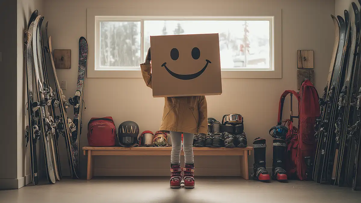 Bulky items in winter: skis, sleds, snow gear